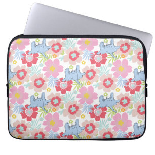 Housse Pour Ordinateur Portable Horton Entend Un Qui   Motif à fleurs Pastel