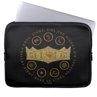 Housse Pour Ordinateur Portable HOUSE of the Dragon | Seven Kingdoms Crown Graphic