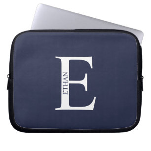 Housse Pour Ordinateur Portable Housse d'ordinateur portable à monogramme et nom p