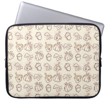 Housse d'ordinateur portable à motif doodle d'auto