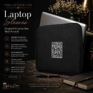 Housse Pour Ordinateur Portable Housse d'ordinateur portable avec code QR personna