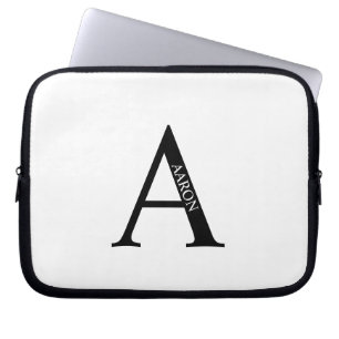 Housse Pour Ordinateur Portable Housse d'ordinateur portable avec monogramme et no