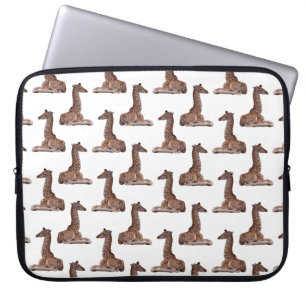 Housse Pour Ordinateur Portable Housse d'ordinateur portable Baby Giraffe Frenzy (