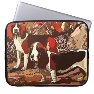 Housse Pour Ordinateur Portable Housse d'ordinateur portable Beagles peints vintag