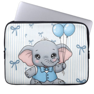 Housse Pour Ordinateur Portable Housse d'ordinateur portable Bébé Éléphant de Dess