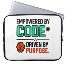 Housse d'ordinateur portable Code With Purpose