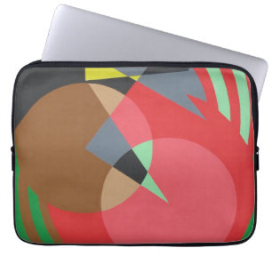 Housse Pour Ordinateur Portable Housse d'ordinateur portable d'art moderne rouge e
