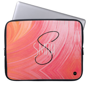 Housse Pour Ordinateur Portable Housse d'ordinateur portable Melon Rose Tourbillon