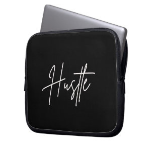 Housse Pour Ordinateur Portable Housse d'ordinateur portable motivante noir et bla