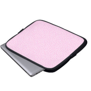 Housse Pour Ordinateur Portable Housse d'ordinateur portable rose pâle à pois