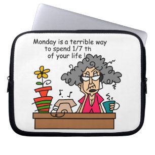 Housse Pour Ordinateur Portable Humour du lundi