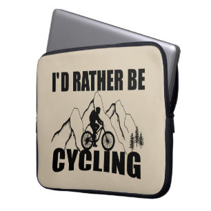 Housse Pour Ordinateur Portable Humour VTT - Cyclisme Drôle