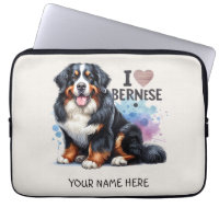 I Love My Bernese Mountain Dog Nom Personnalisé
