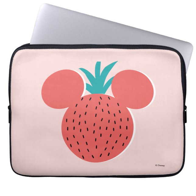 Housse Pour Ordinateur Portable Icône fraise Mickey (Devant)