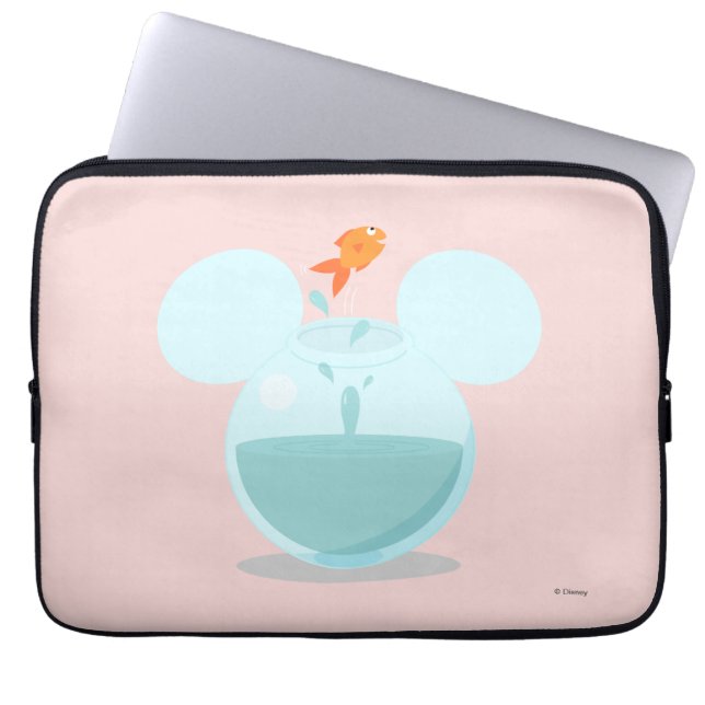 Housse Pour Ordinateur Portable Icône Mickey Mouse Fish Bowl (Devant)