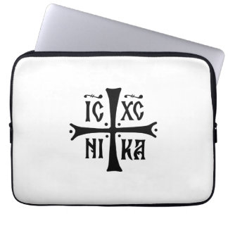 Housse Pour Ordinateur Portable ICXCNIKA cross orthodox religion christianity symb