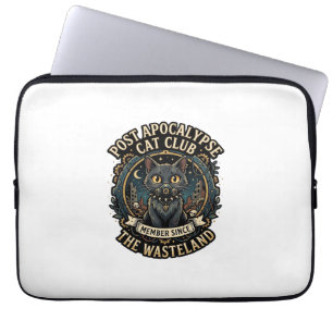 Housse Pour Ordinateur Portable Idée cadeau pour papa de chat post apocalypse - Po