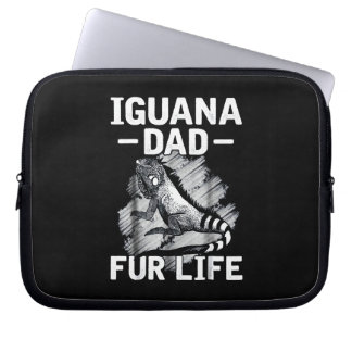 Housse Pour Ordinateur Portable Iguana papa fourrure vie