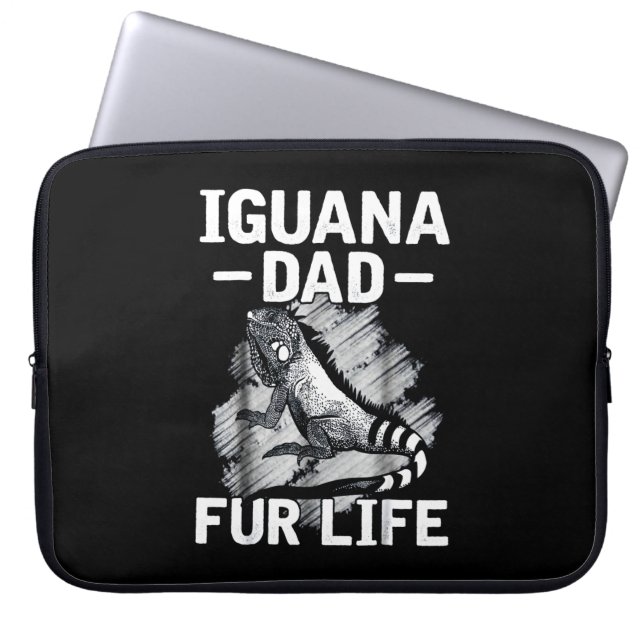 Housse Pour Ordinateur Portable Iguana papa fourrure vie (Devant)