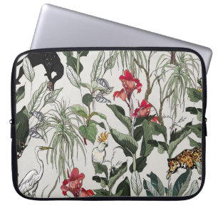 Housse Pour Ordinateur Portable Illustration botanique tirée à la main par un Moti