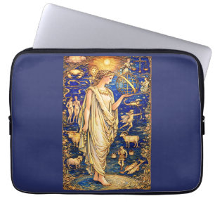 Housse Pour Ordinateur Portable Illustration céleste de la déesse du zodiaque Art 