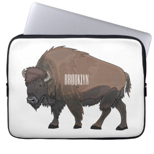 Housse Pour Ordinateur Portable Illustration de bison