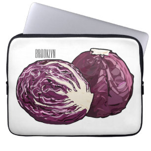 Housse Pour Ordinateur Portable Illustration de chou rouge