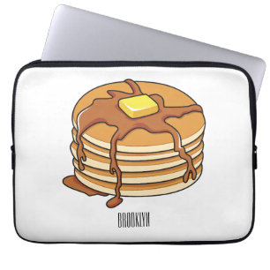 Housse Pour Ordinateur Portable Illustration de dessin animé de Pancake