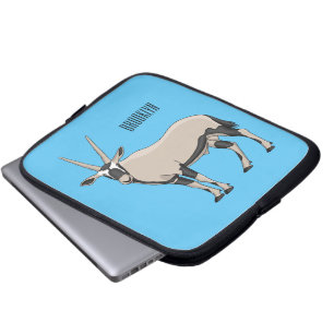 Housse Pour Ordinateur Portable Illustration de dessin animé Oryx