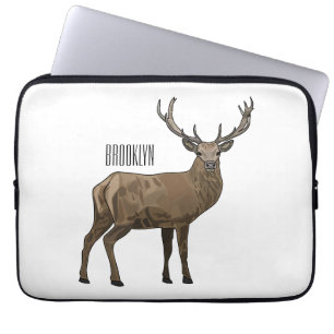Housse Pour Ordinateur Portable Illustration de dessin sur le cerf