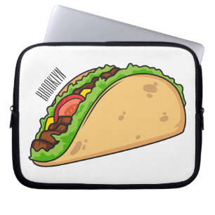 Housse Pour Ordinateur Portable Illustration de dessin sur Taco
