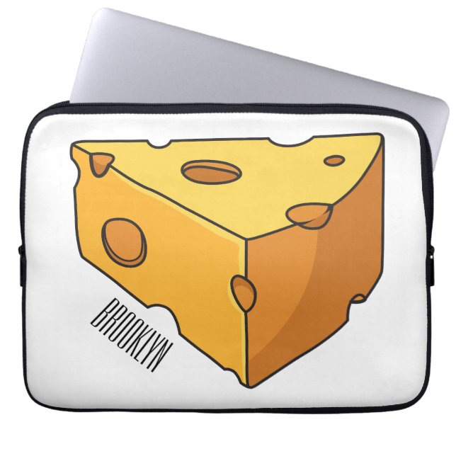 Housse Pour Ordinateur Portable Illustration de fromage (Devant)