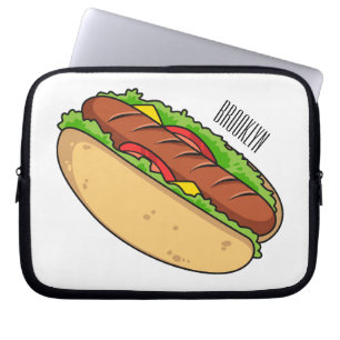 Housse Pour Ordinateur Portable Illustration de Hot dog