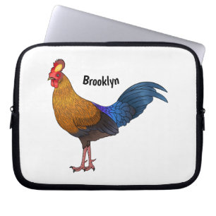 Housse Pour Ordinateur Portable Illustration de la caricature d'oiseaux de jungle