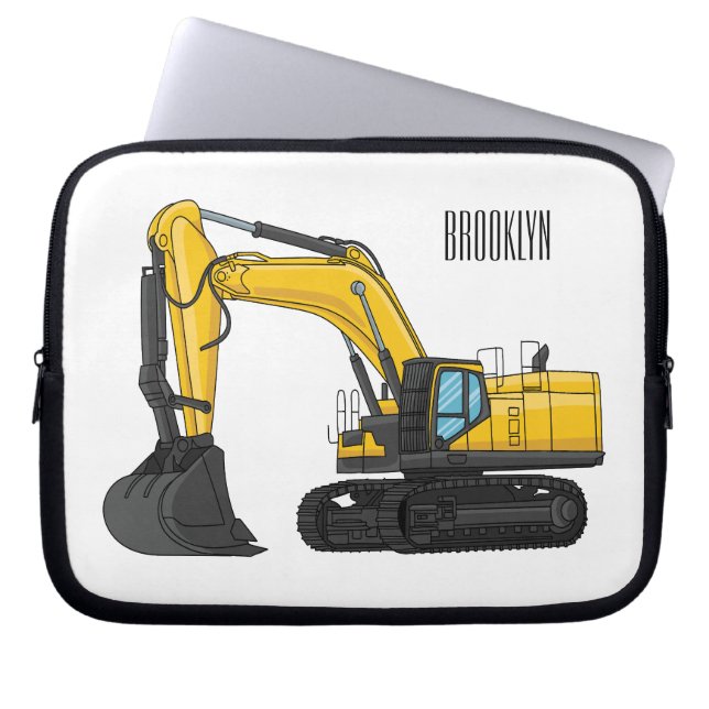 Housse Pour Ordinateur Portable Illustration de la pelle Crawler (Devant)