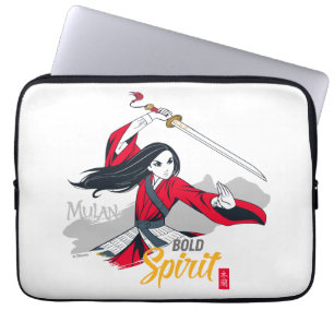 Housse Pour Ordinateur Portable Illustration de Mulan "Bold Spirit"