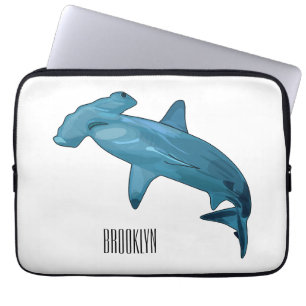 Housse Pour Ordinateur Portable Illustration de requin marteau