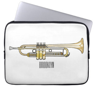 Housse Pour Ordinateur Portable Illustration de trompette