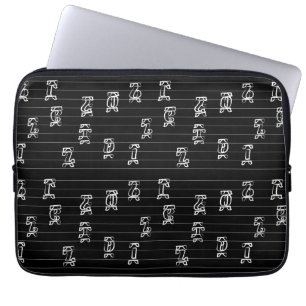 Housse Pour Ordinateur Portable Illustration des nombres Ge’ez – Éthiopien traditi