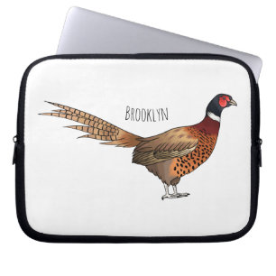Housse Pour Ordinateur Portable Illustration d'oiseau faisan à cou circulaire