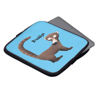 Housse Pour Ordinateur Portable Illustration drôle curieuse de dessin animé de coa