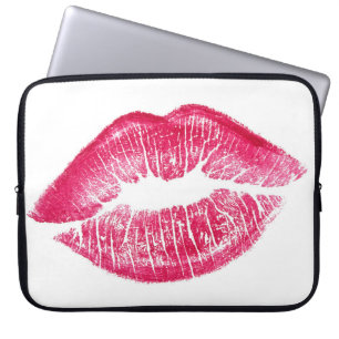 Housse Pour Ordinateur Portable Illustration isolée des lèvres rouges vides