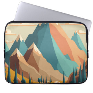 Housse Pour Ordinateur Portable Illustration montagnes rocheuses