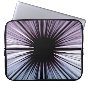 Housse Pour Ordinateur Portable Illustration optique blanche et noire