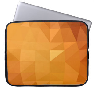 Housse Pour Ordinateur Portable Illustration polygonale orange pâle, composée
