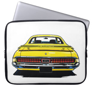 Housse Pour Ordinateur Portable Illustration rétro pop art d'une voiture musclée j