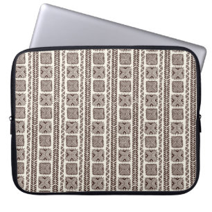 Housse Pour Ordinateur Portable Illustration tribal ethnique sans couture dessinée