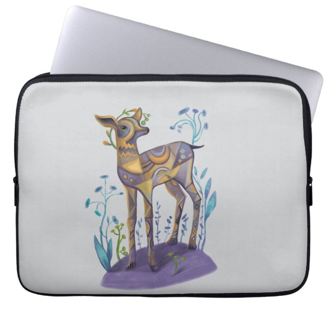 Housse Pour Ordinateur Portable image de cerf mignon (Devant)