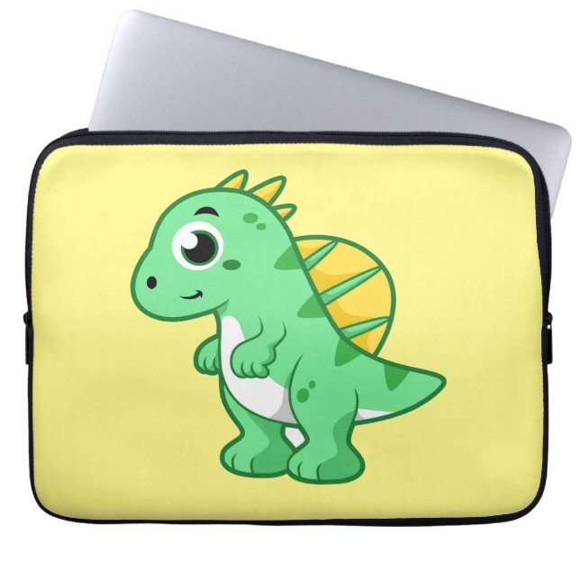Housse Pour Ordinateur Portable Image Mignonne D'Un Spinosaure. (Devant)