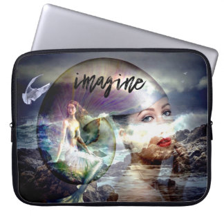 Housse Pour Ordinateur Portable Imaginez Mermaids Thème Coque d'ordinateur portabl
